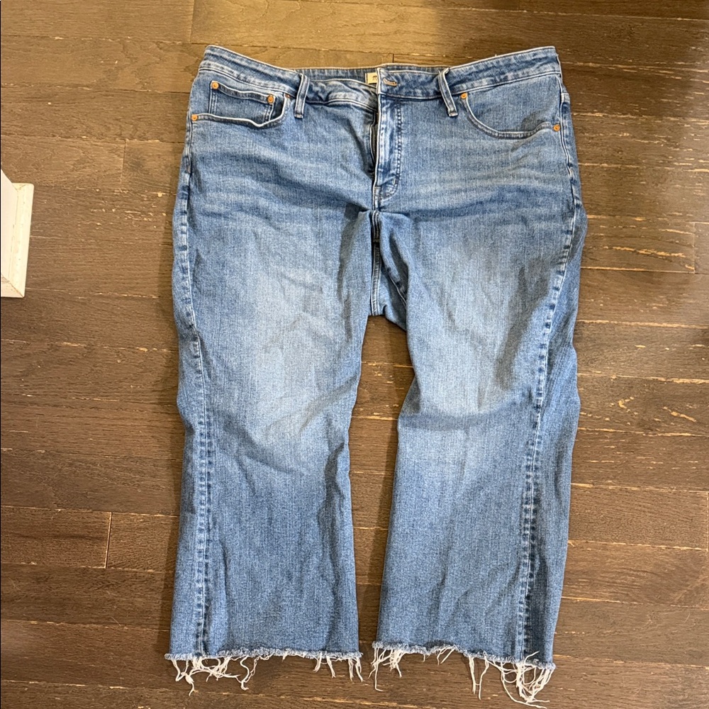 Blue Denim Women's Jeans Madewell Kickout Jeans